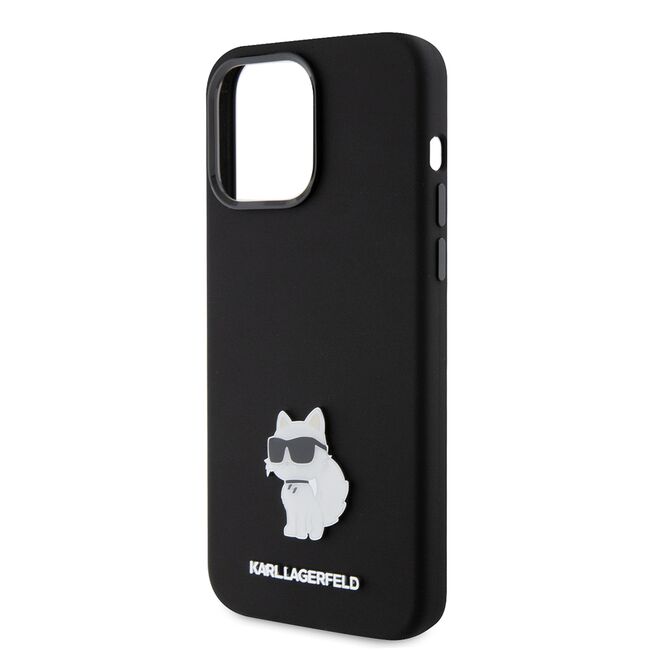 Husa premium pentru  iPhone 15 Pro Max Karl Lagerfeld superior quality - Negru denim