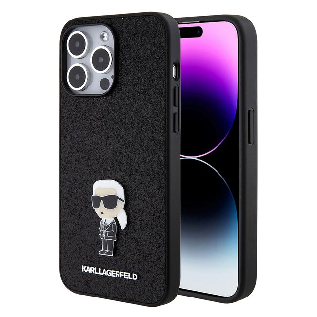 Husa premium pentru  iPhone 15 Pro Max Karl Lagerfeld superior quality - Negru denim