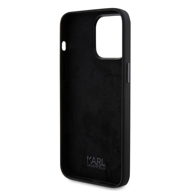 Husa premium pentru  iPhone 15 Pro Max Karl Lagerfeld superior quality - Negru denim