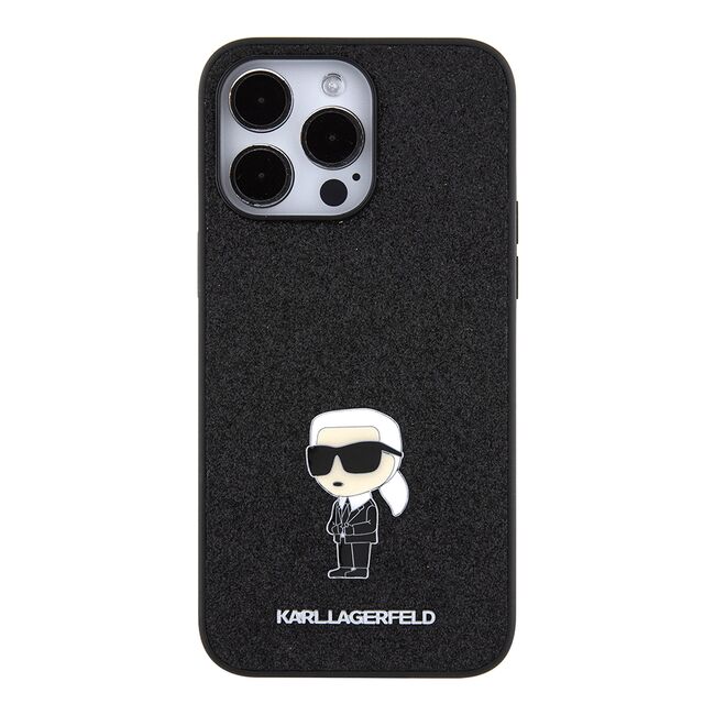 Husa premium pentru  iPhone 15 Pro Max Karl Lagerfeld superior quality - Negru denim