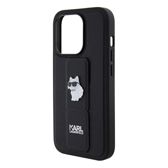 Husa premium pentru  iPhone 15 Pro Max Karl Lagerfeld superior quality - Negru gri