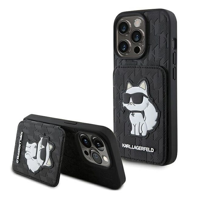 Husa premium pentru  iPhone 15 Pro Max Karl Lagerfeld superior quality - Negru intens
