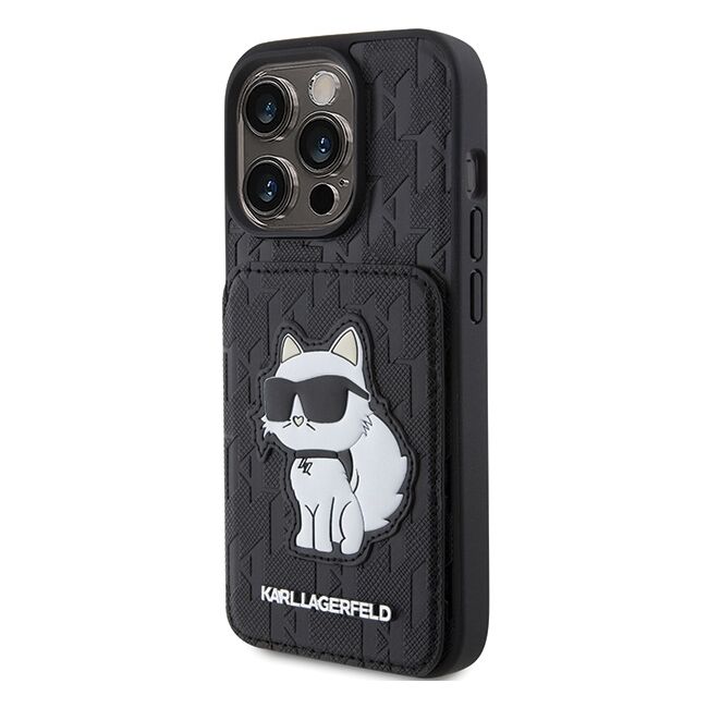 Husa premium pentru  iPhone 15 Pro Max Karl Lagerfeld superior quality - Negru intens