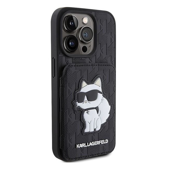 Husa premium pentru  iPhone 15 Pro Max Karl Lagerfeld superior quality - Negru intens