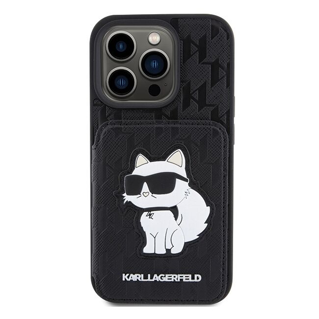 Husa premium pentru  iPhone 15 Pro Max Karl Lagerfeld superior quality - Negru intens