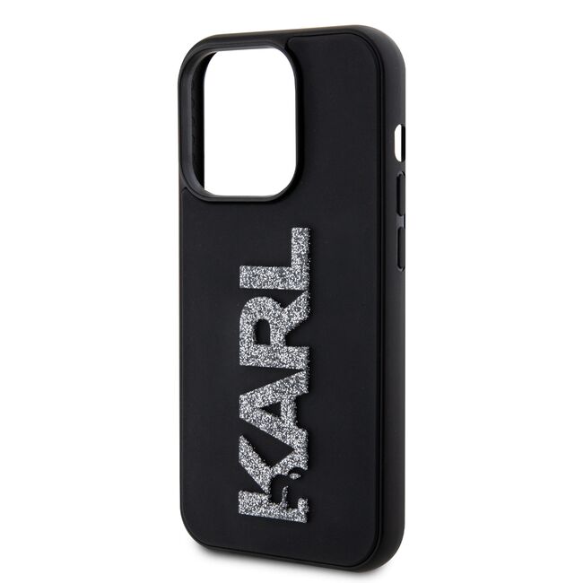 Husa premium pentru  iPhone 15 Pro Max Karl Lagerfeld superior quality - Negru intens