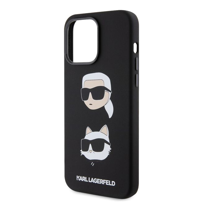 Husa premium pentru  iPhone 15 Pro Max Karl Lagerfeld superior quality - Negru royal