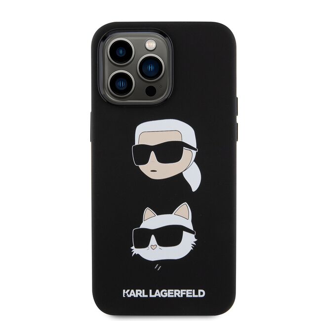 Husa premium pentru  iPhone 15 Pro Max Karl Lagerfeld superior quality - Negru royal