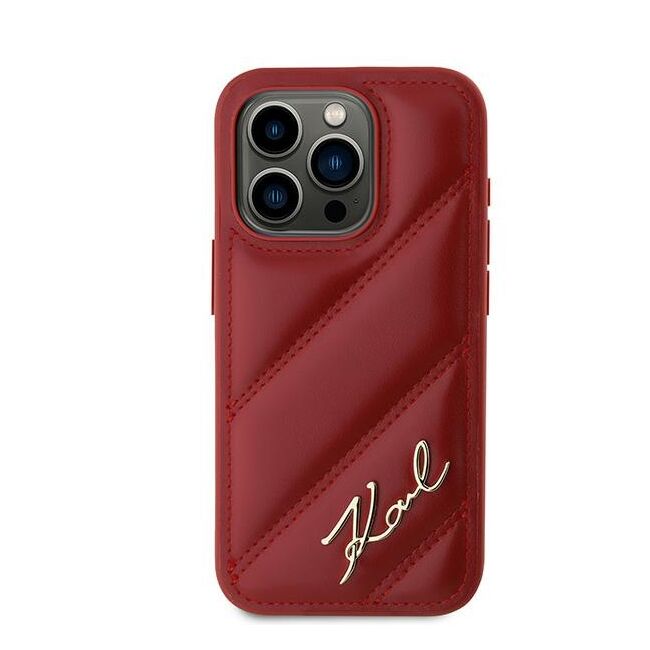 Husa premium pentru  iPhone 15 Pro Max Karl Lagerfeld superior quality - Rosu