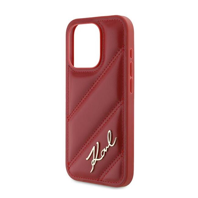 Husa premium pentru  iPhone 15 Pro Max Karl Lagerfeld superior quality - Rosu