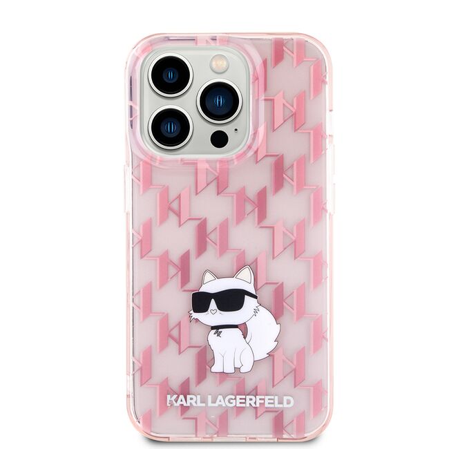 Husa premium pentru  iPhone 15 Pro Max Karl Lagerfeld superior quality - Roz deschis