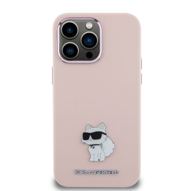 Husa premium pentru  iPhone 15 Pro Max Karl Lagerfeld superior quality - Roz