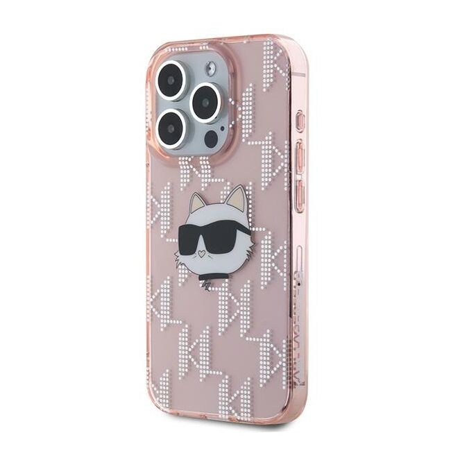 Husa premium pentru  iPhone 15 Pro Max Karl Lagerfeld superior quality - Roz