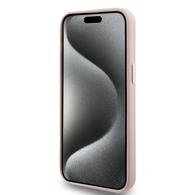 Husa premium pentru  iPhone 15 Pro Max Karl Lagerfeld superior quality - Roz