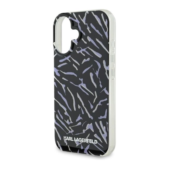 Husa premium pentru  iPhone 16 Plus Karl Lagerfeld superior quality - Gri