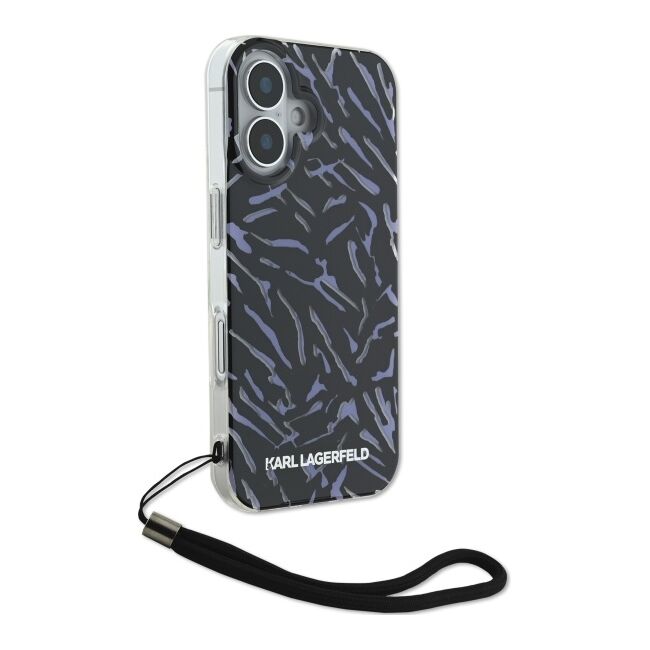 Husa premium pentru  iPhone 16 Plus Karl Lagerfeld superior quality - Gri