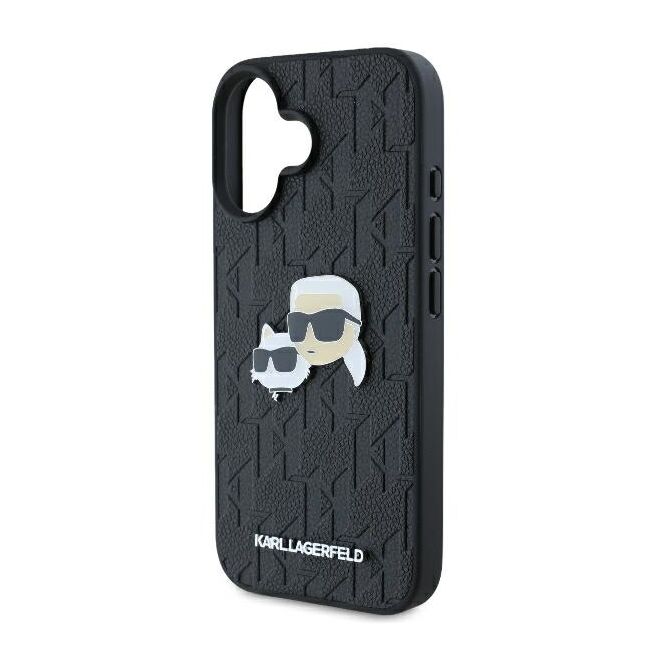Husa premium pentru  iPhone 16 Plus Karl Lagerfeld superior quality - Negru denim