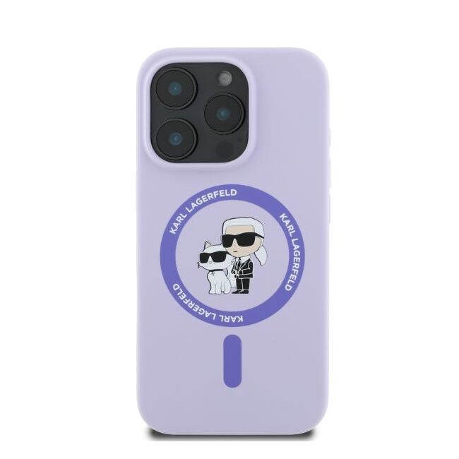 Husa premium pentru  iPhone 16 Pro Karl Lagerfeld compatibila Magsafe - Mov