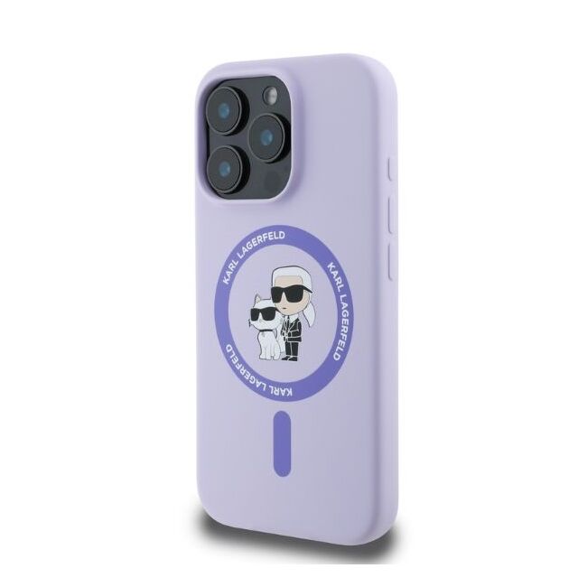 Husa premium pentru  iPhone 16 Pro Karl Lagerfeld compatibila Magsafe - Mov