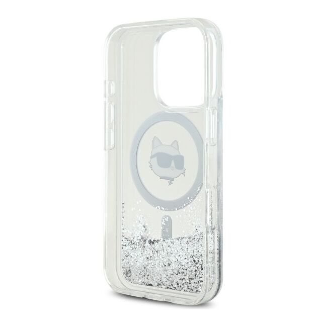 Husa premium pentru  iPhone 16 Pro Karl Lagerfeld compatibila Magsafe - Sclipici