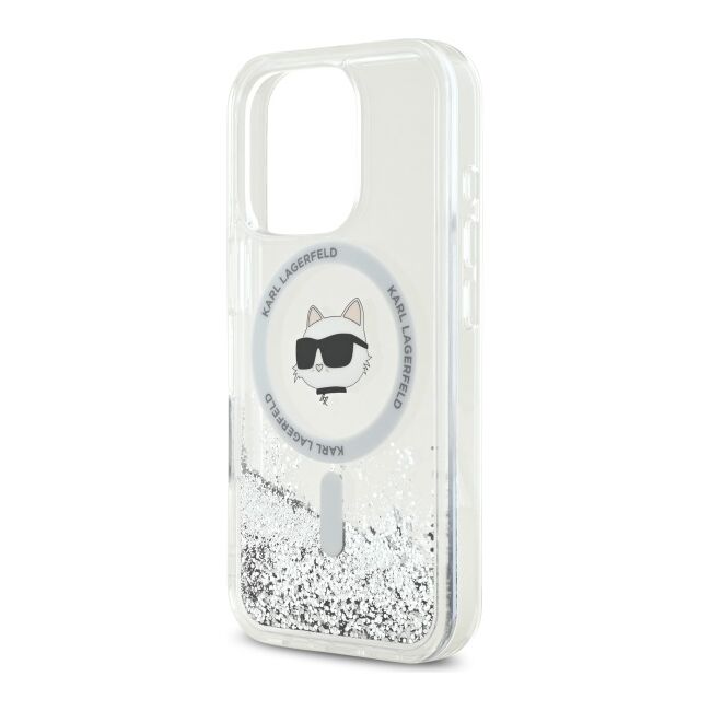 Husa premium pentru  iPhone 16 Pro Karl Lagerfeld compatibila Magsafe - Sclipici