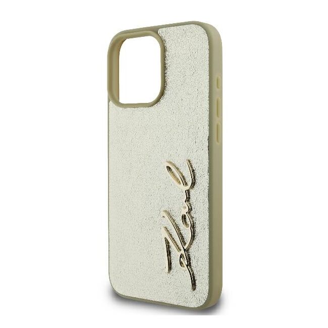 Husa premium pentru  iPhone 16 Pro Karl Lagerfeld superior quality - Bej