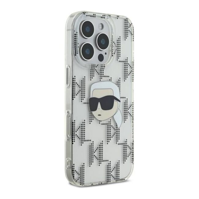 Husa premium pentru  iPhone 16 Pro Karl Lagerfeld superior quality - Gri deschis