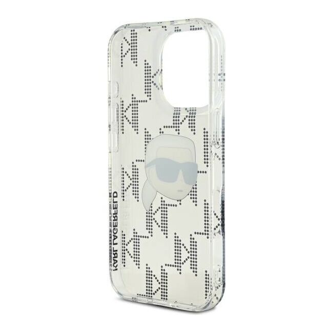 Husa premium pentru  iPhone 16 Pro Karl Lagerfeld superior quality - Gri deschis