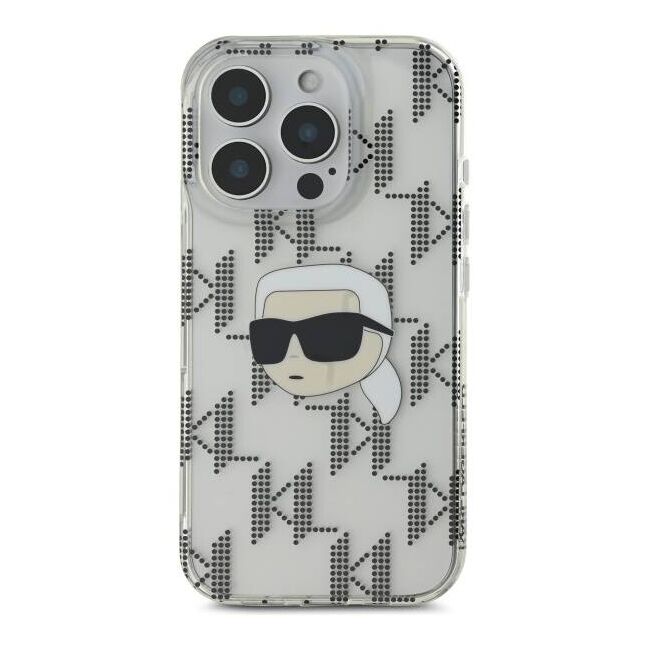 Husa premium pentru  iPhone 16 Pro Karl Lagerfeld superior quality - Gri deschis