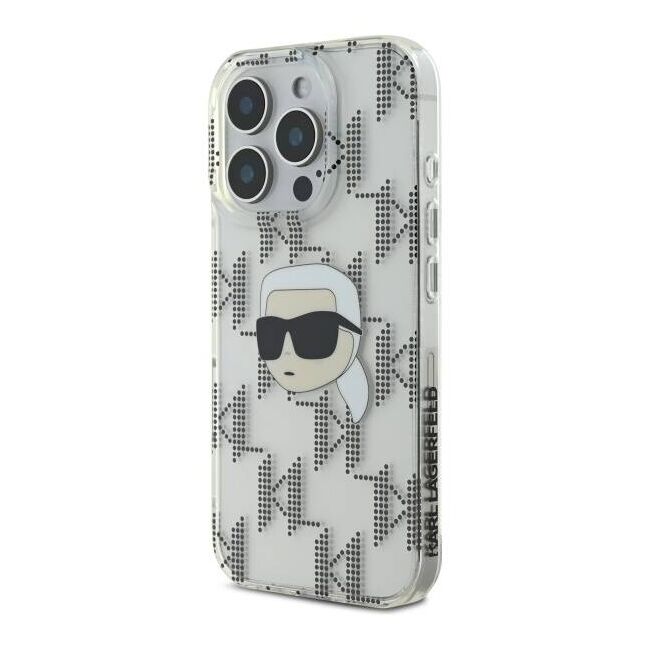 Husa premium pentru  iPhone 16 Pro Karl Lagerfeld superior quality - Gri deschis