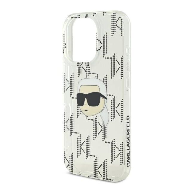 Husa premium pentru  iPhone 16 Pro Karl Lagerfeld superior quality - Gri deschis