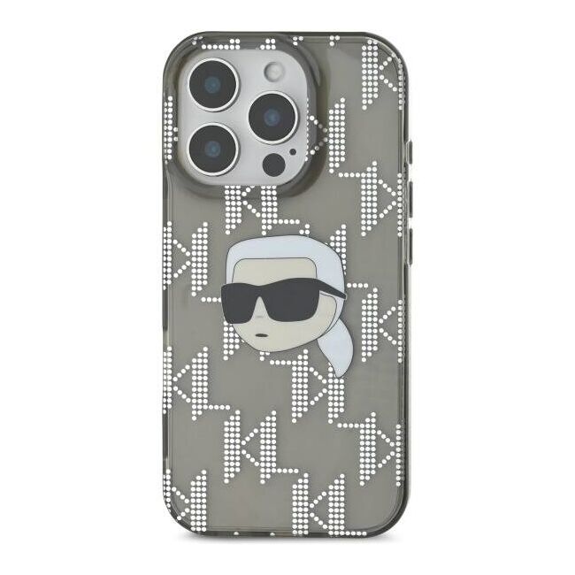 Husa premium pentru  iPhone 16 Pro Karl Lagerfeld superior quality - Gri inchis