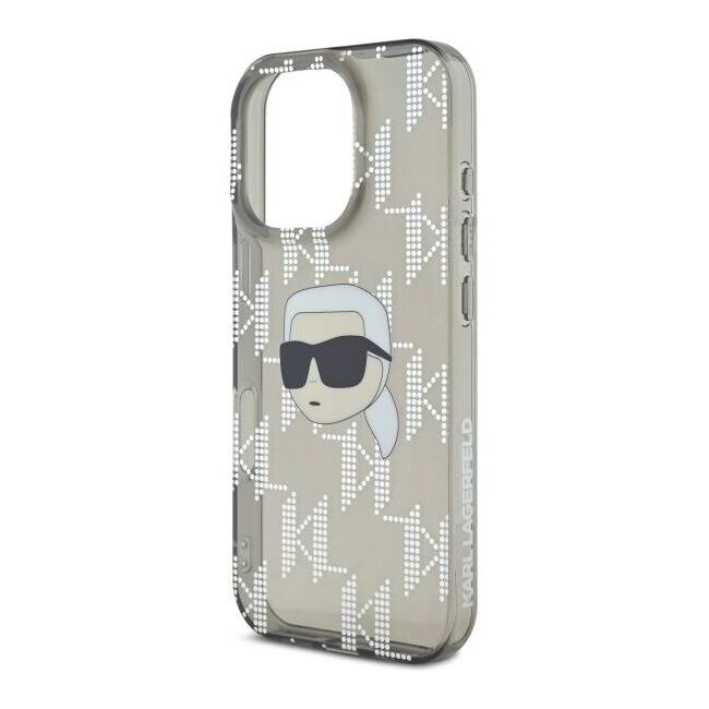 Husa premium pentru  iPhone 16 Pro Karl Lagerfeld superior quality - Gri inchis