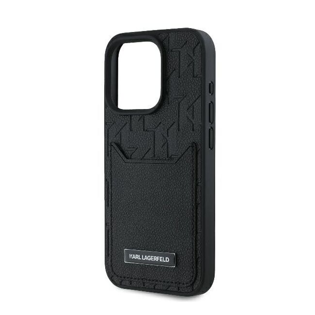 Husa premium pentru  iPhone 16 Pro Karl Lagerfeld superior quality - Negru havana