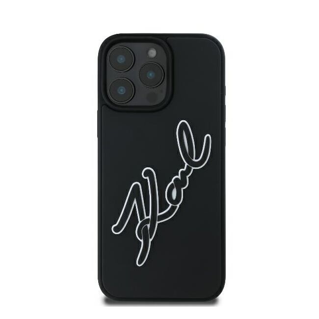 Husa premium pentru  iPhone 16 Pro Karl Lagerfeld superior quality - Negru melange