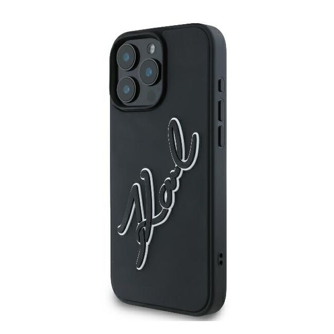 Husa premium pentru  iPhone 16 Pro Karl Lagerfeld superior quality - Negru melange