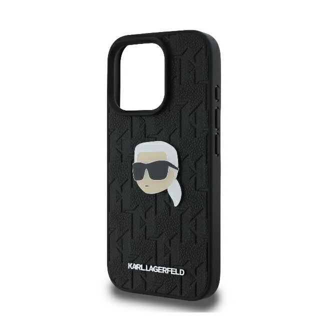 Husa premium pentru  iPhone 16 Pro Karl Lagerfeld superior quality - Negru print