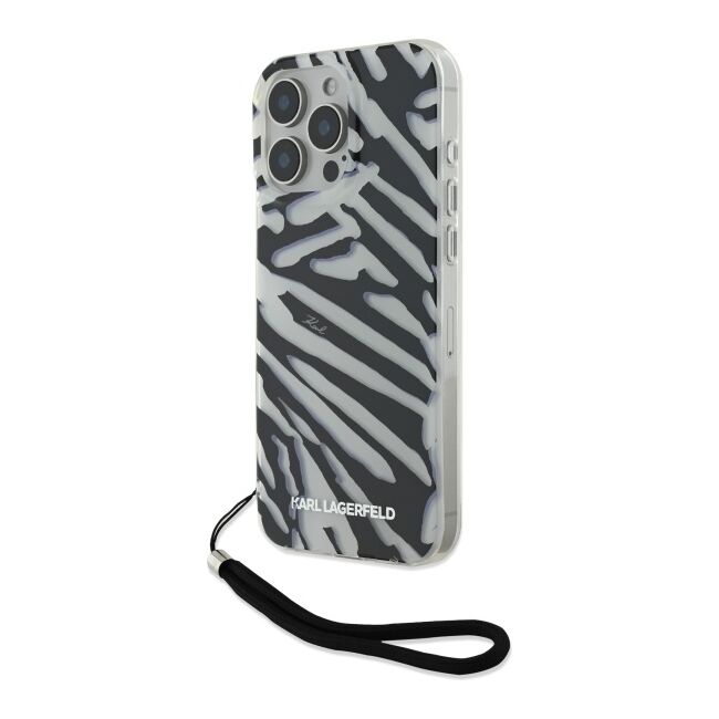Husa premium pentru  iPhone 16 Pro Max Karl Lagerfeld superior quality - Argintiu