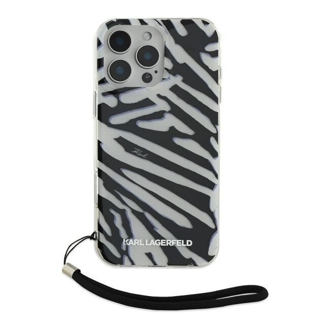 Husa premium pentru  iPhone 16 Pro Max Karl Lagerfeld superior quality - Argintiu