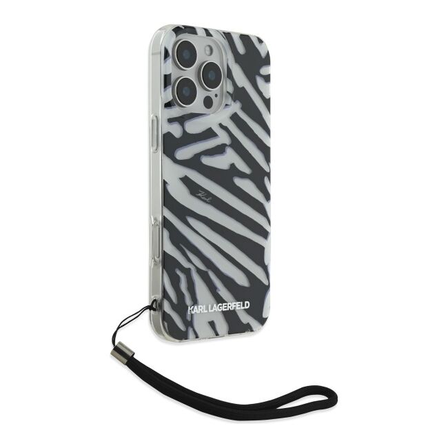 Husa premium pentru  iPhone 16 Pro Max Karl Lagerfeld superior quality - Argintiu