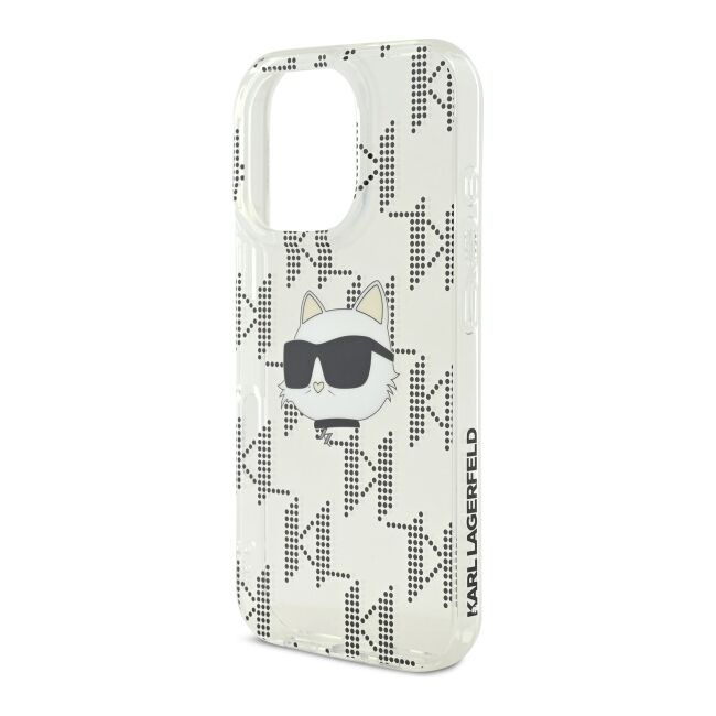 Husa premium pentru  iPhone 16 Pro Max Karl Lagerfeld superior quality - Gri