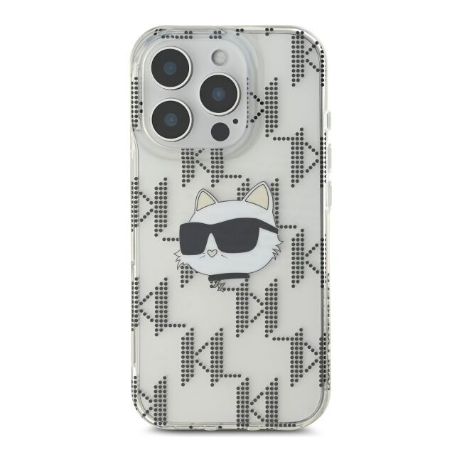 Husa premium pentru  iPhone 16 Pro Max Karl Lagerfeld superior quality - Gri