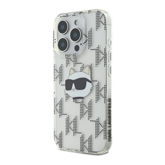 Husa premium pentru  iPhone 16 Pro Max Karl Lagerfeld superior quality - Gri