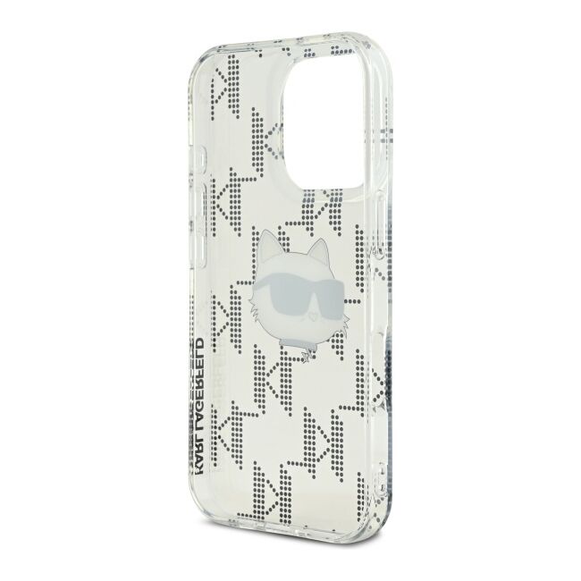 Husa premium pentru  iPhone 16 Pro Max Karl Lagerfeld superior quality - Gri