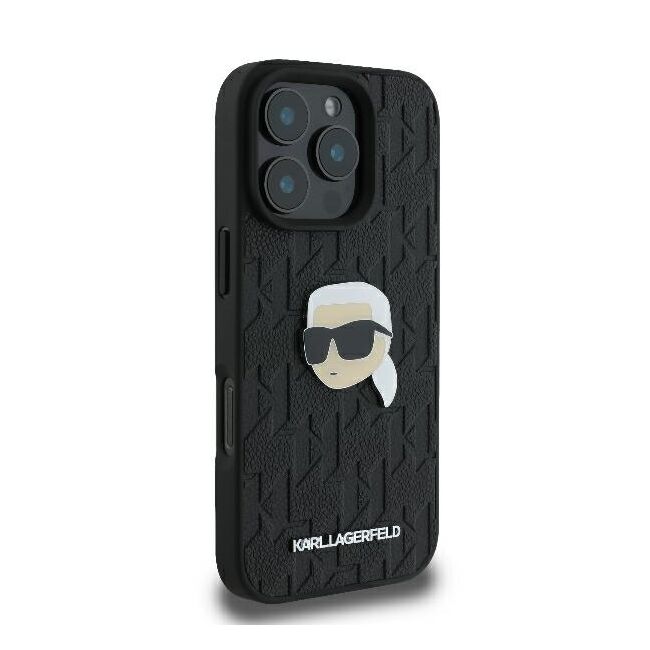 Husa premium pentru  iPhone 16 Pro Max Karl Lagerfeld superior quality - Negru Royal