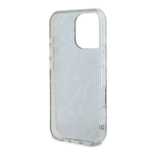 Husa premium pentru  iPhone 16 Pro Max Karl Lagerfeld superior quality - Negru texturat