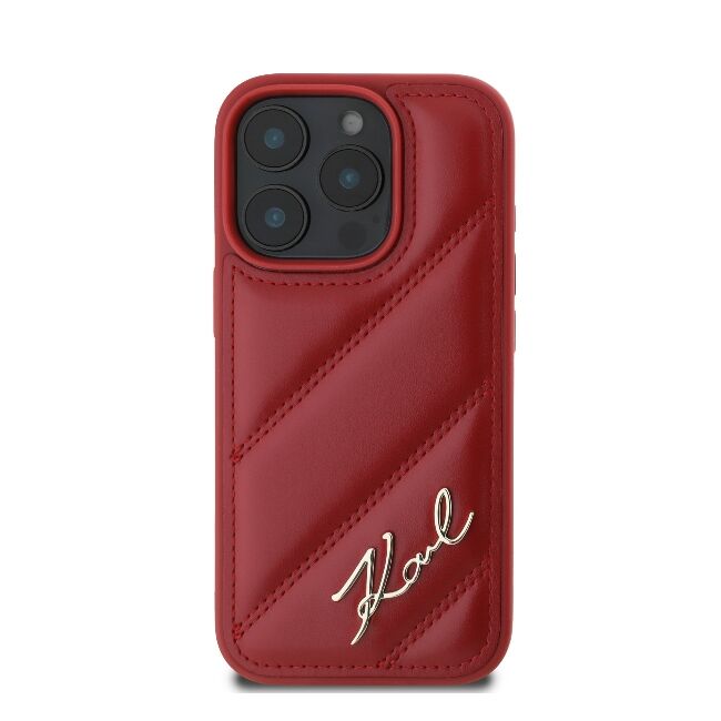 Husa premium pentru  iPhone 16 Pro Max Karl Lagerfeld superior quality - Rosu