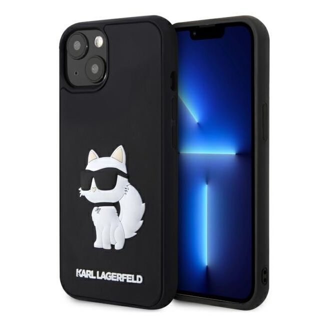 Husa premium pentru  iPhone 15 Plus Karl Lagerfeld superior quality - Negru marmorat