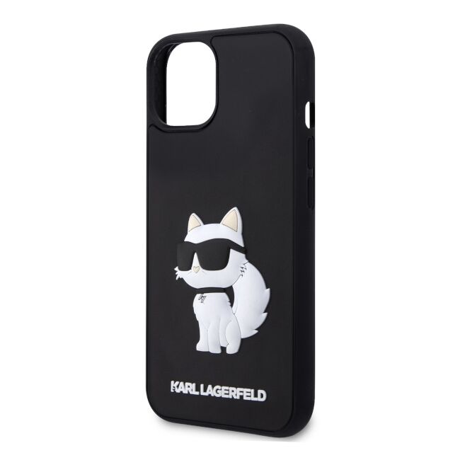 Husa premium pentru  iPhone 15 Plus Karl Lagerfeld superior quality - Negru marmorat