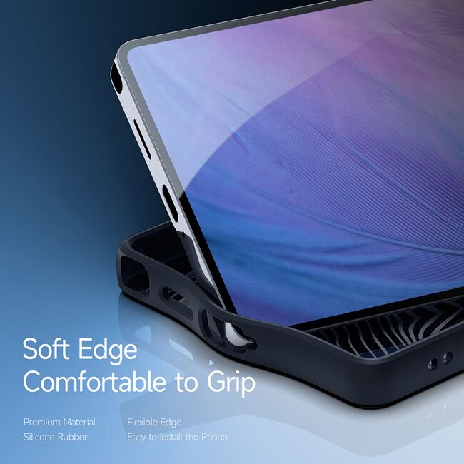 Husa pentru  Samsung Galaxy S25 Ultra Flowing Lines compatibila Magsafe kickstand - transparent
